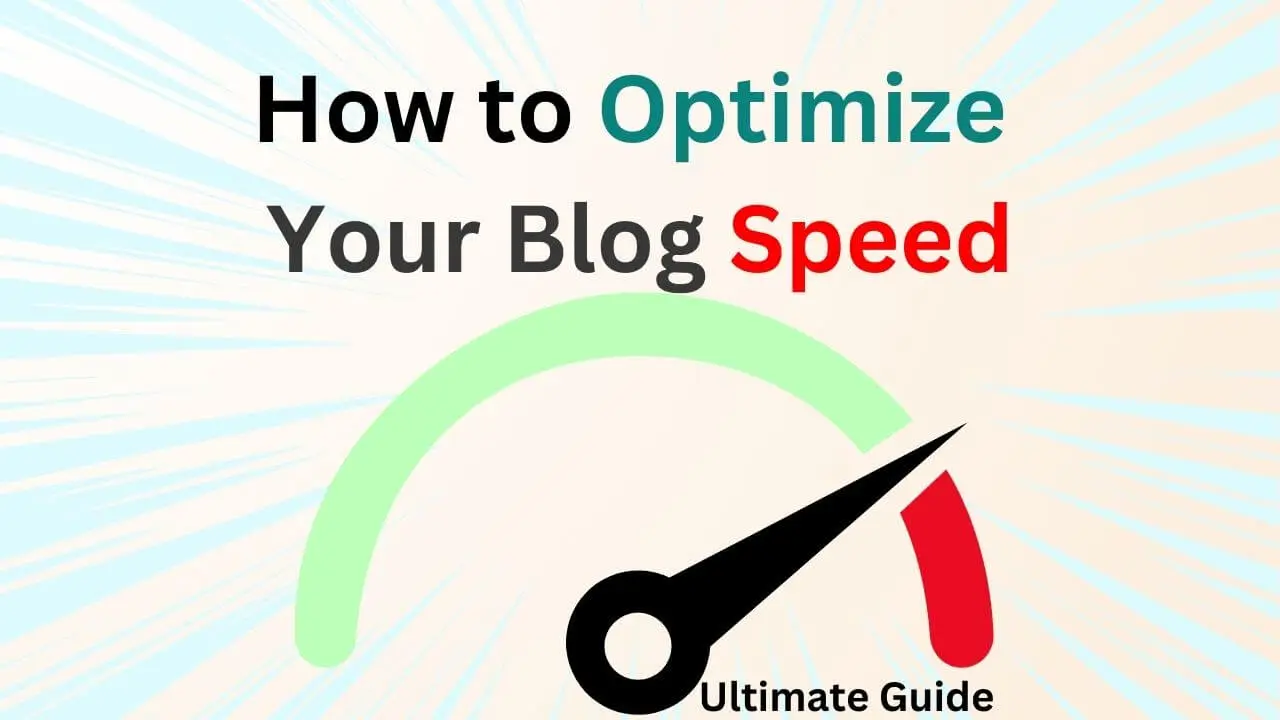 blog speed optimization